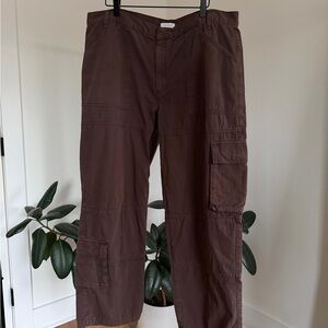 Topshop Brown Cargo Pants
